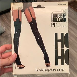 Pearly Suspended tights